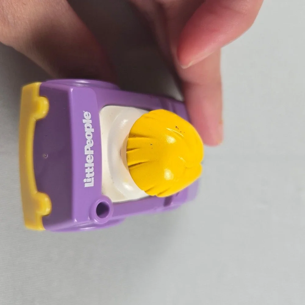 Fisher Price Little People Wheelies Race Car, Purple and Yellow